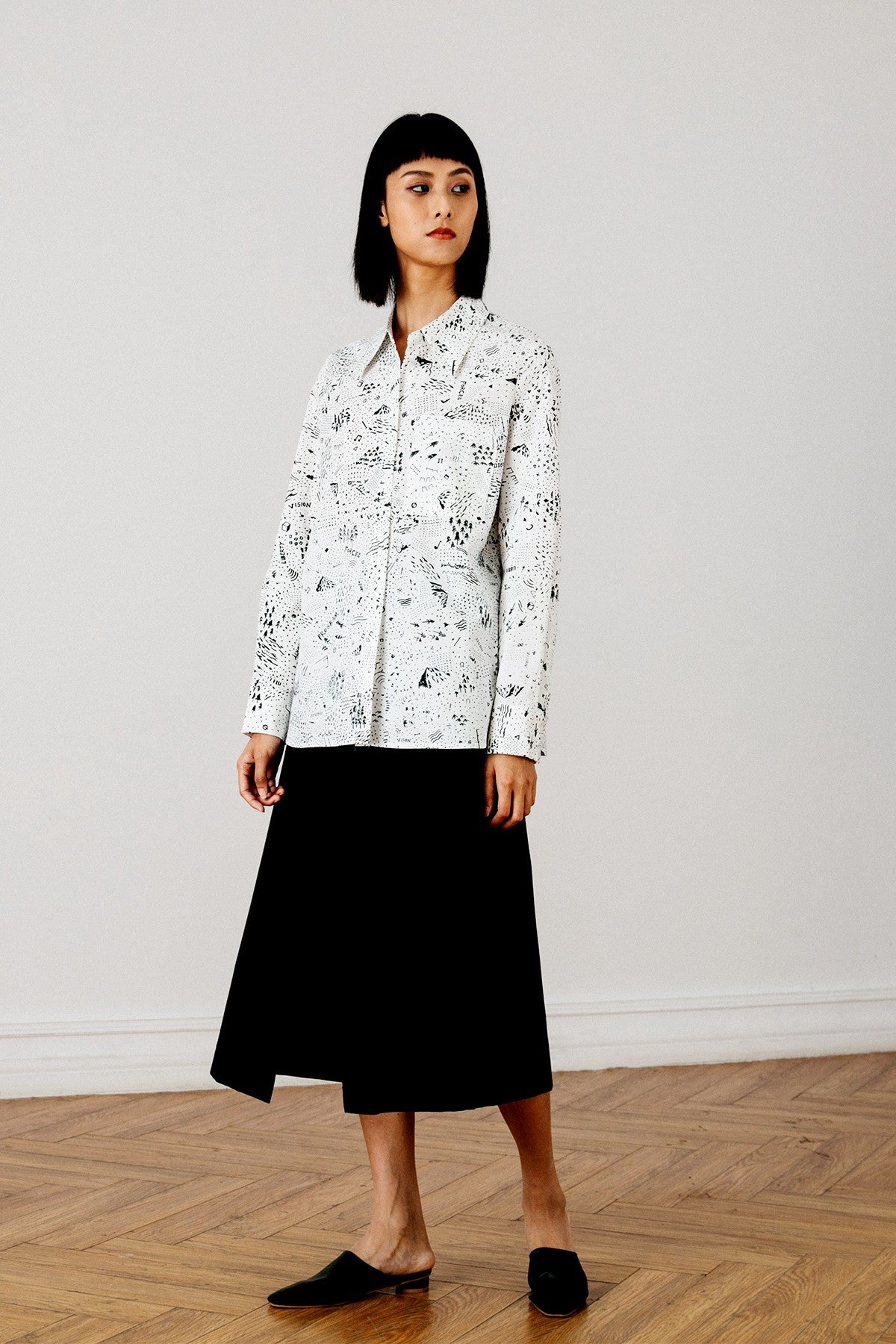 SKYE San Francisco SF California shop ethical sustainable modern chic minimalist luxury clothing women fashion Remi Shirt 1