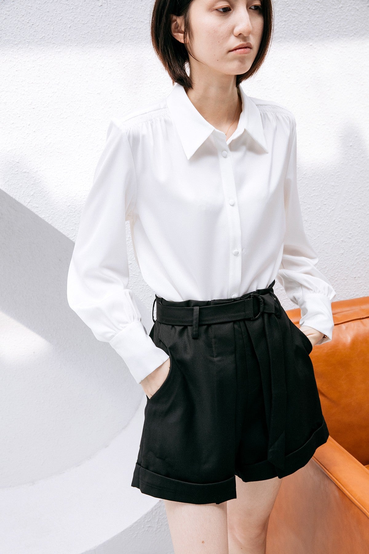 SKYE San Francisco SF California shop ethical sustainable modern chic minimalist luxury clothing women fashion Suzie Shorts black 4