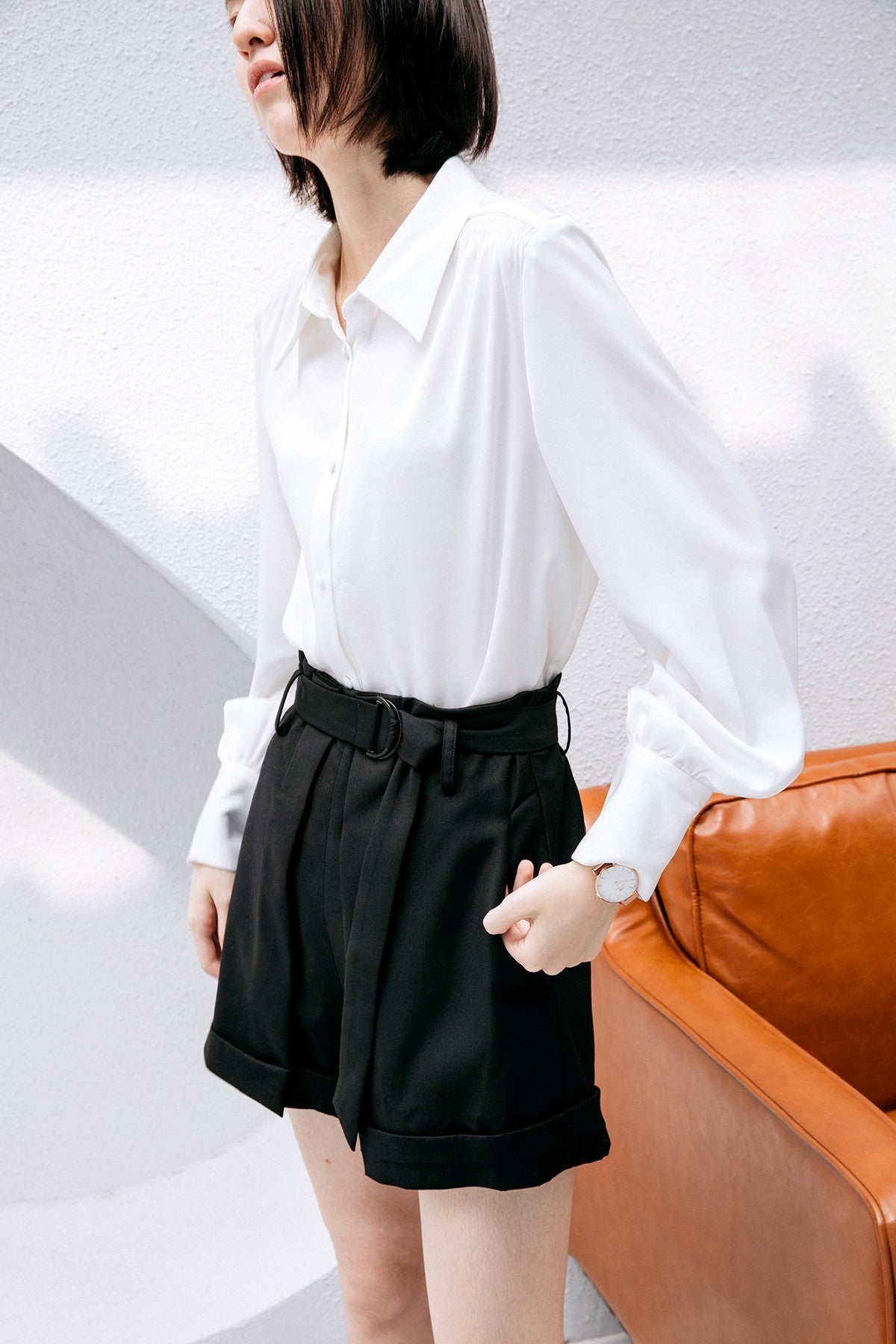 SKYE San Francisco SF California shop ethical sustainable modern chic minimalist luxury clothing women fashion Suzie Shorts black 5