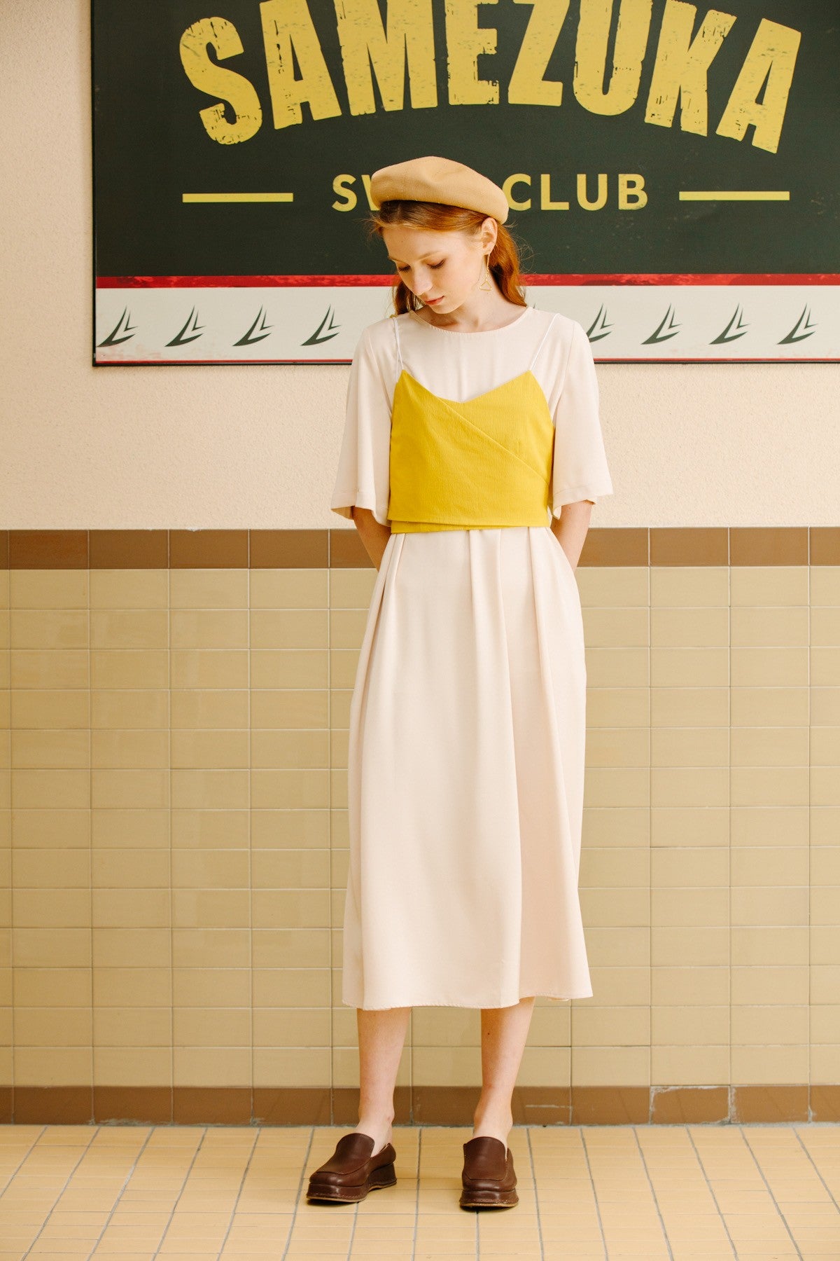SKYE San Francisco SF California shop ethical sustainable modern minimalist luxury women fashion Lael Dress with Belt 3