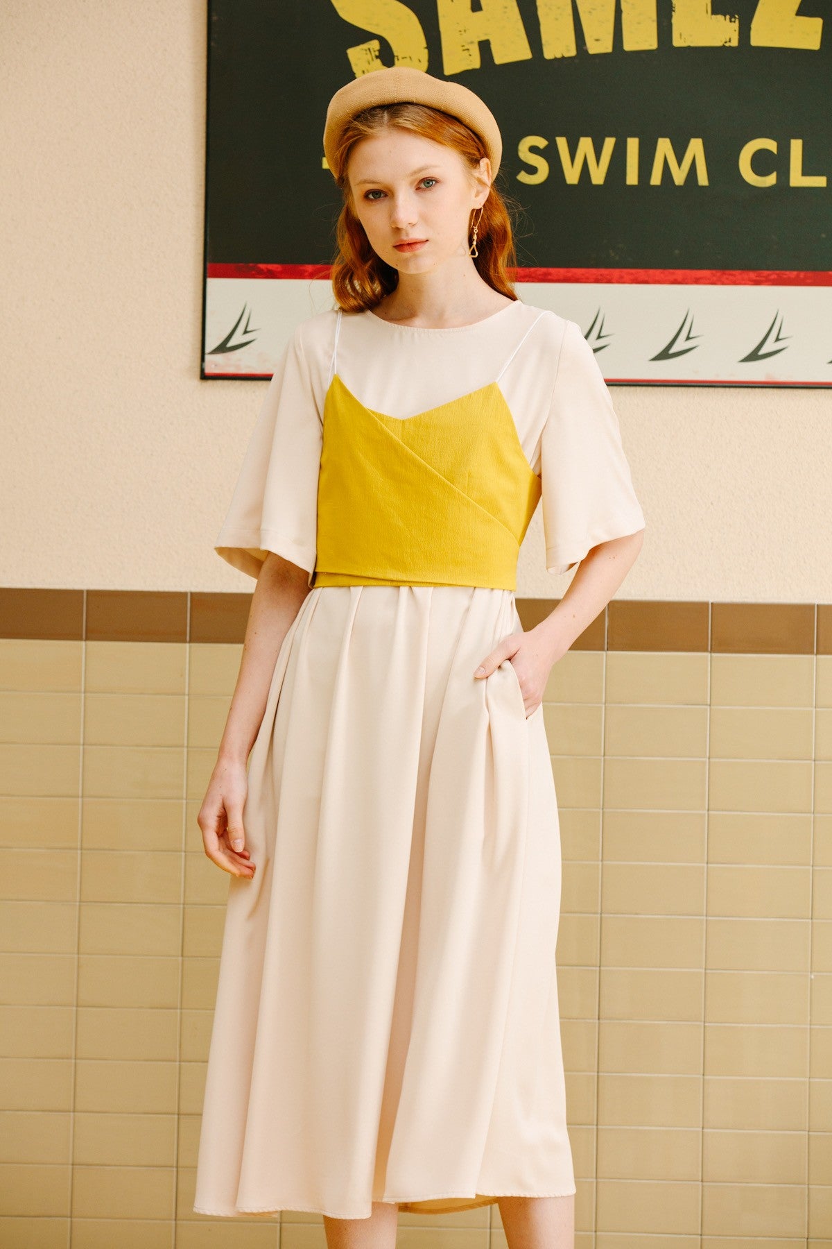 SKYE San Francisco SF California shop ethical sustainable modern minimalist luxury women fashion Lael Dress with Belt 4