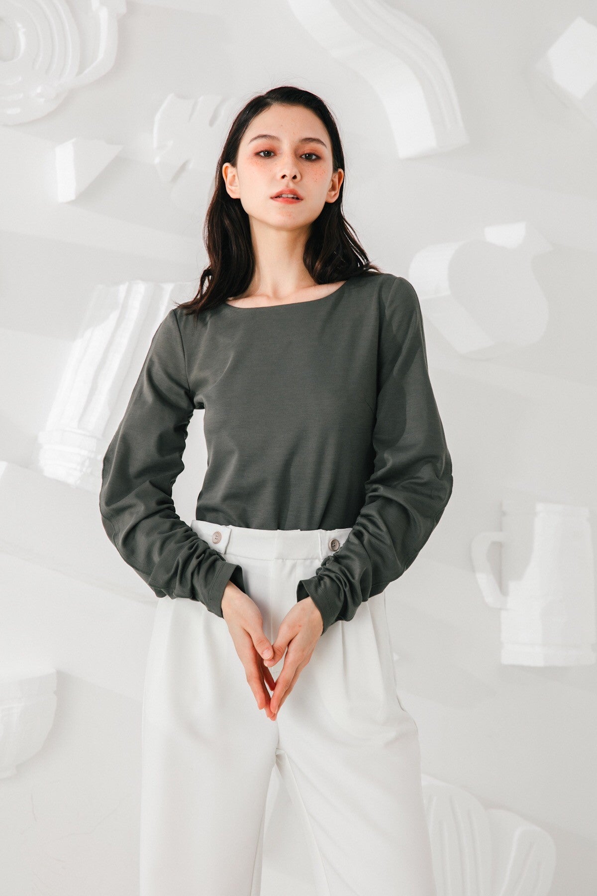 SKYE San Francisco SF California shop ethical sustainable modern minimalist quality women clothing fashion Esmée Pants white 5