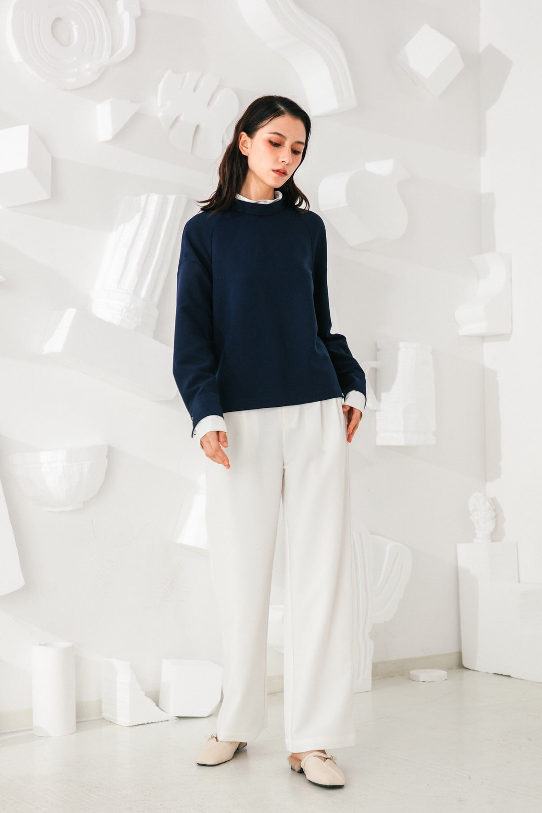 SKYE San Francisco SF California shop ethical sustainable modern minimalist quality women clothing fashion Esmée Pants white