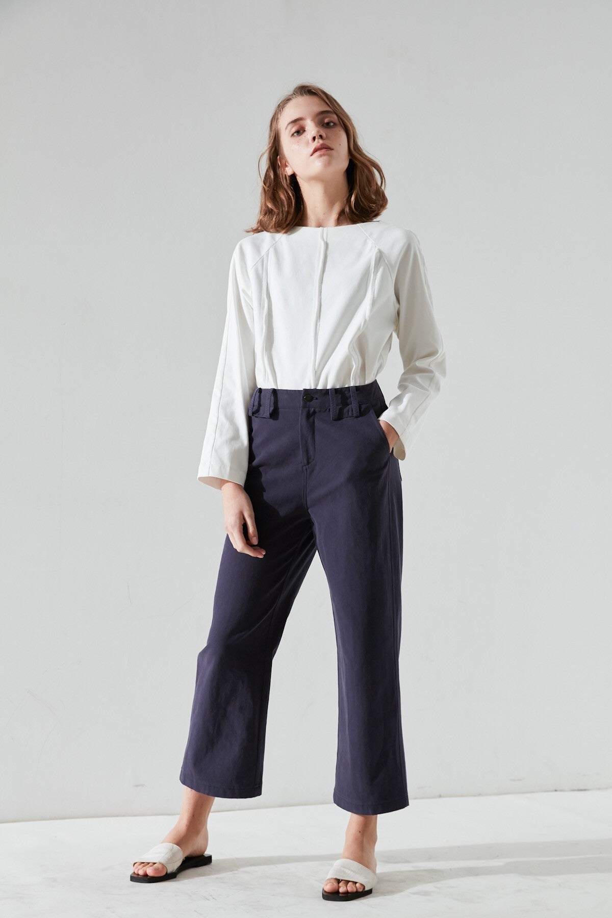 SKYE San Francisco SF California shop ethical sustainable modern minimalist quality women clothing fashion Fayette Cropped Pants 2