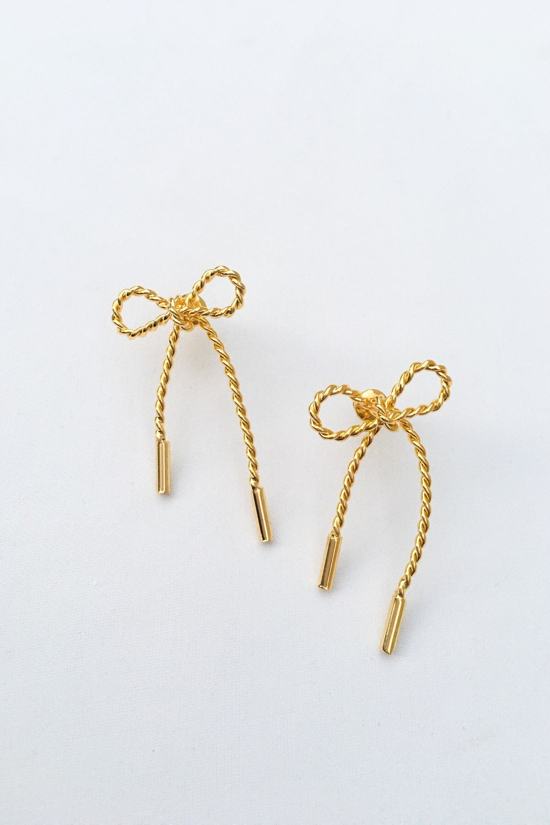 SKYE San Francisco SF California shop ethical sustainable modern minimalist quality women jewelry Luis 18K Gold Bow Earrings 3