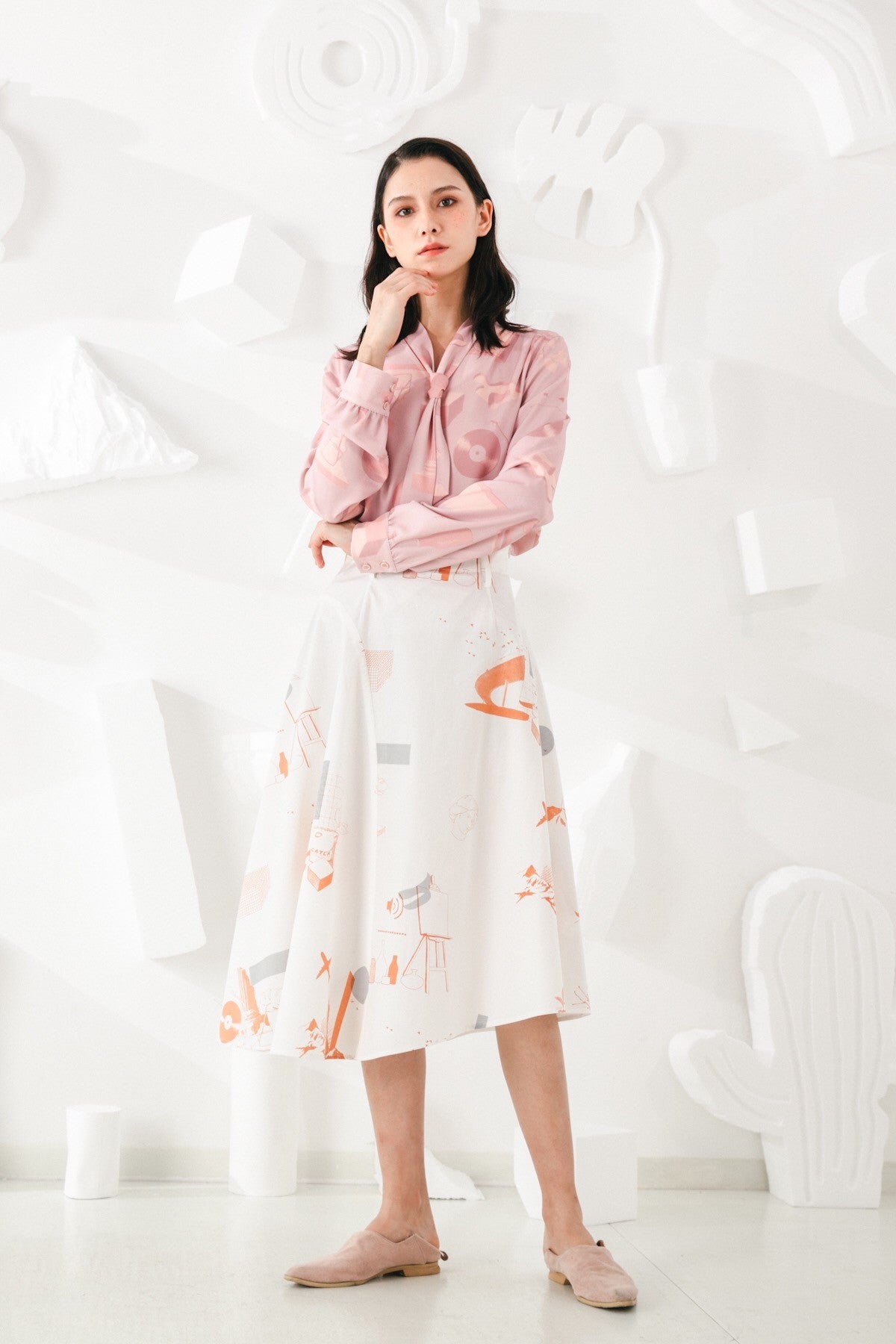 SKYE San Francisco SF shop ethical modern minimalist quality women clothing fashion Apolline Skirt 4