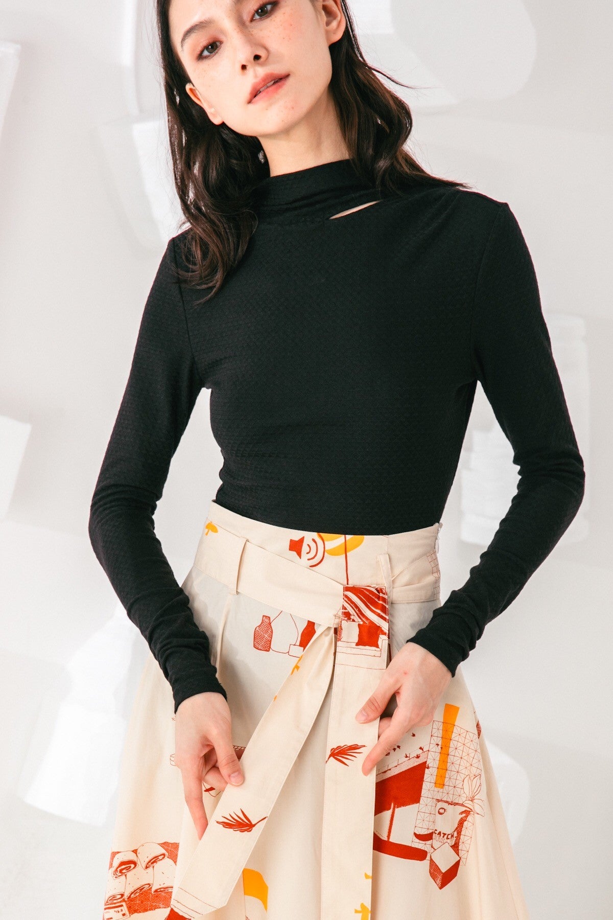 SKYE San Francisco SF shop ethical modern minimalist quality women clothing fashion Marie Top black 3