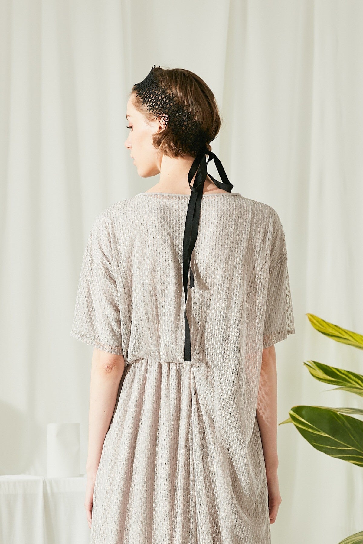 SKYE San Francisco SF shop ethical modern minimalist quality women clothing fashion accessories Chantalle Lace Ribbon Belt black 3