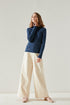 SKYE San Francisco SF shop ethical sustainable modern minimalist elegant quality women clothing fashion brand Nathalie Wide Leg Pants Ivory 6