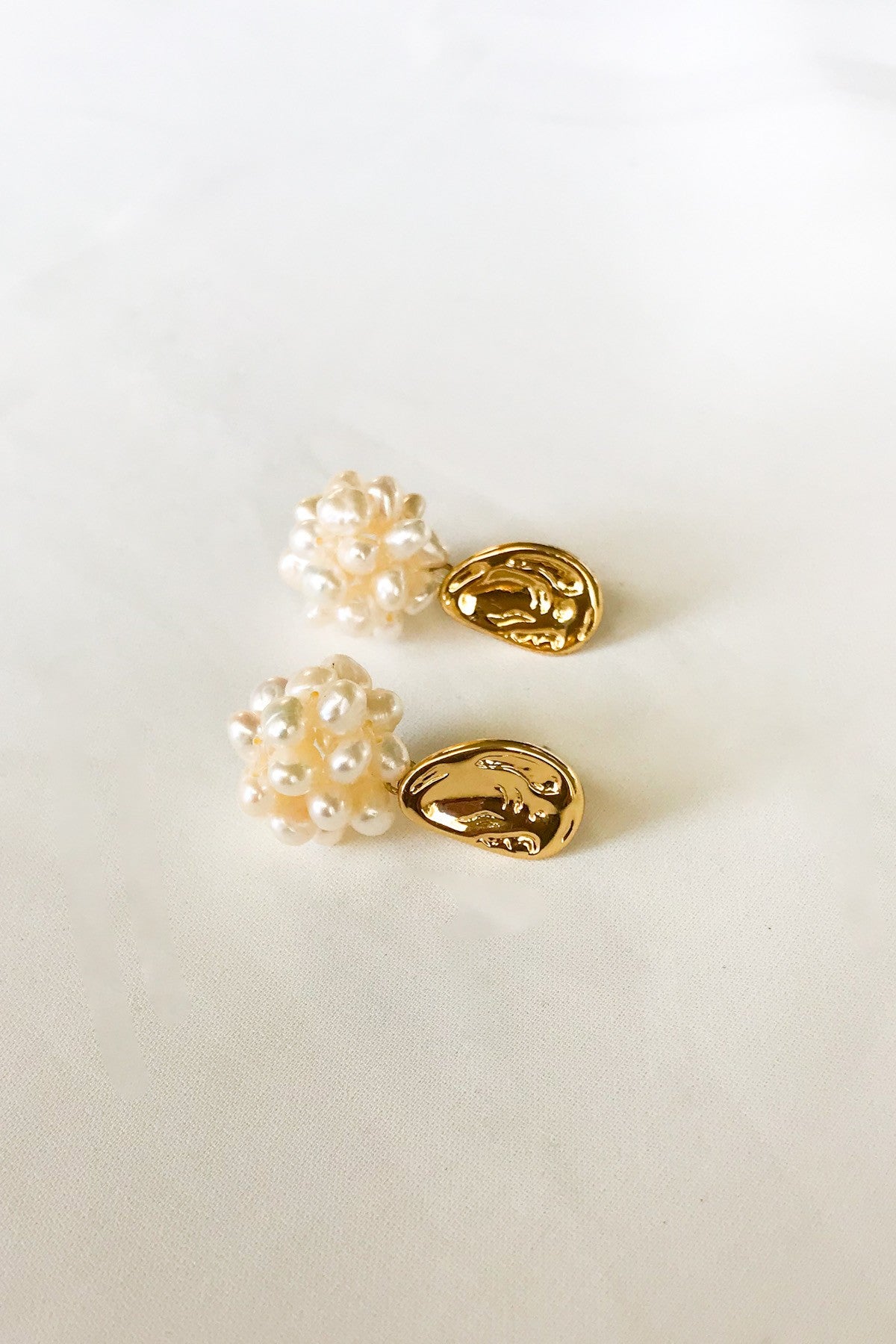 SKYE San Francisco SF shop ethical sustainable modern minimalist luxury women jewelry Spring 2020 Pipi 18K Gold Freshwater Pearl Earrings 2