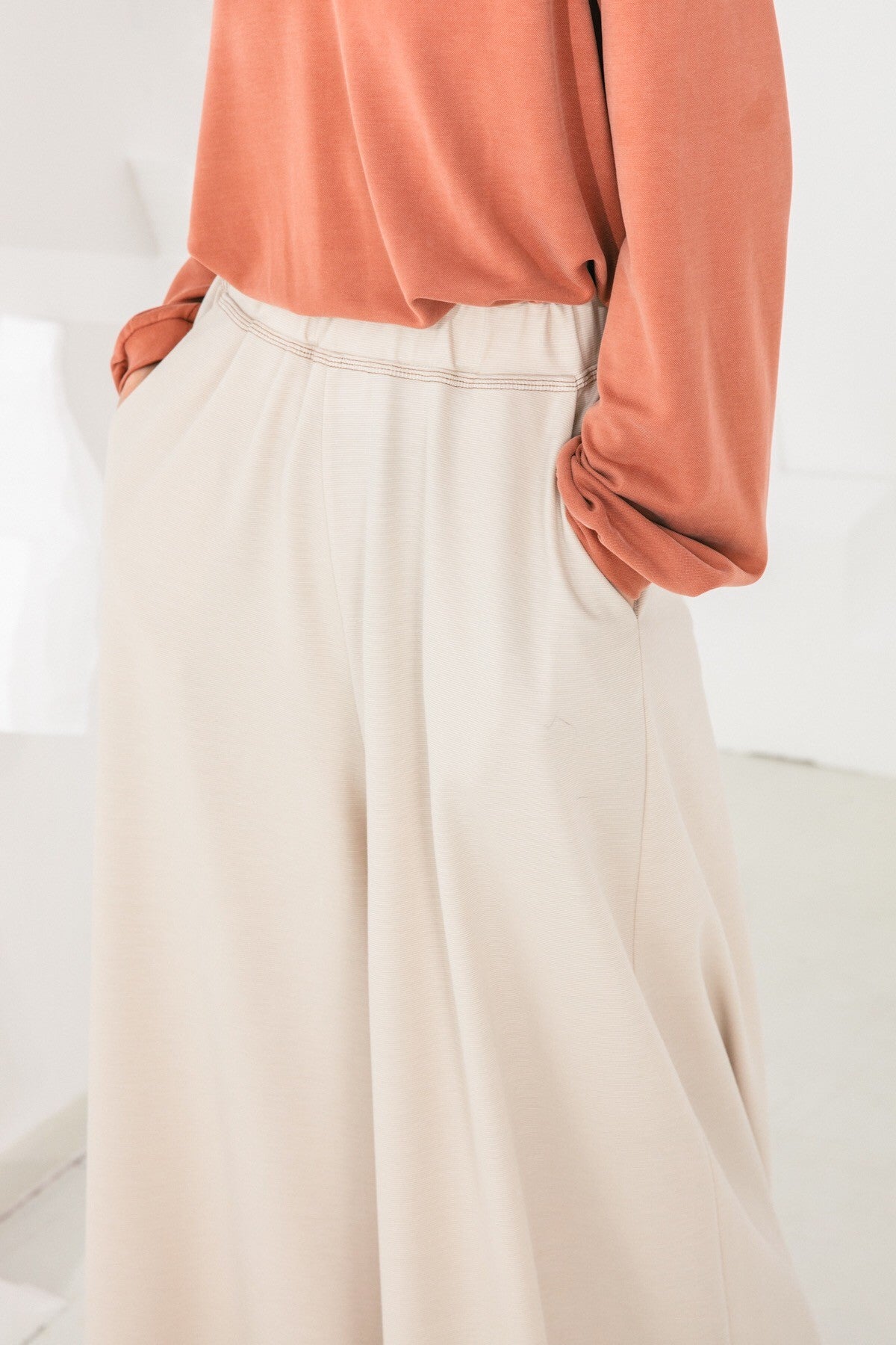 SKYE San Francisco SF shop ethical sustainable modern minimalist quality women clothing fashion Stéphane Pants beige 6