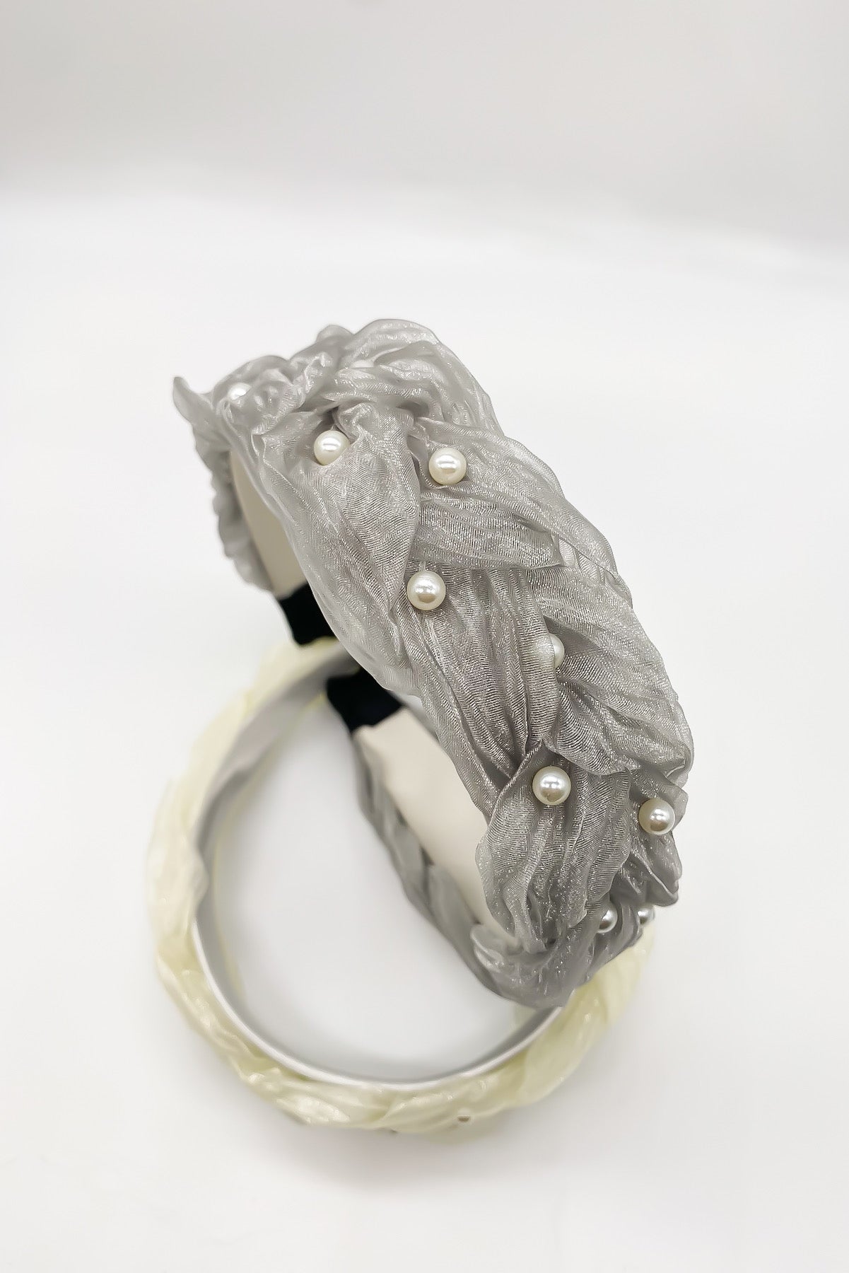 SKYE San Francisco Shop Chic Modern Elegant Classy Women Jewelry French Parisian Minimalist Bexley Organza Pearl Headband 2