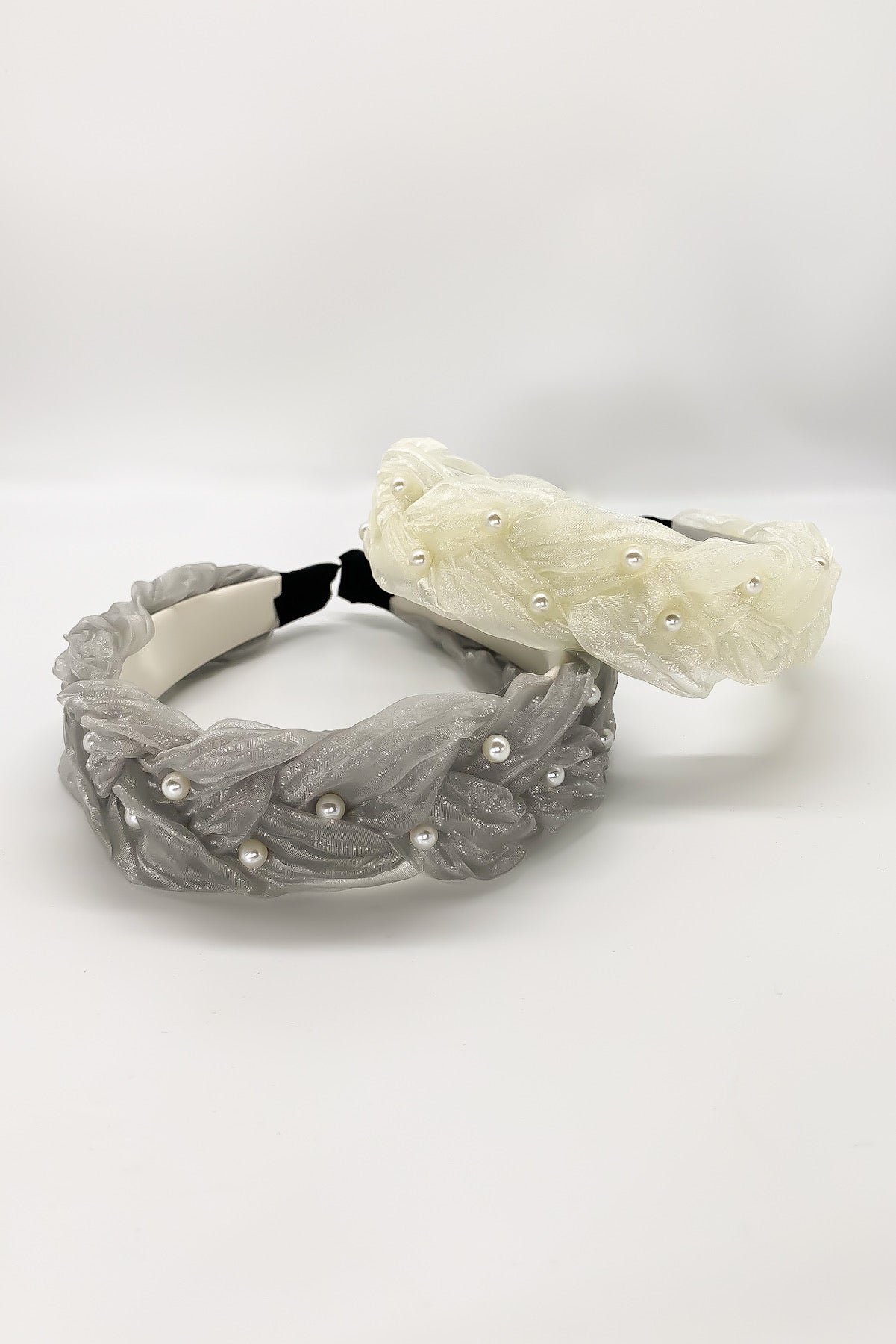 SKYE San Francisco Shop Chic Modern Elegant Classy Women Jewelry French Parisian Minimalist Bexley Organza Pearl Headband 3