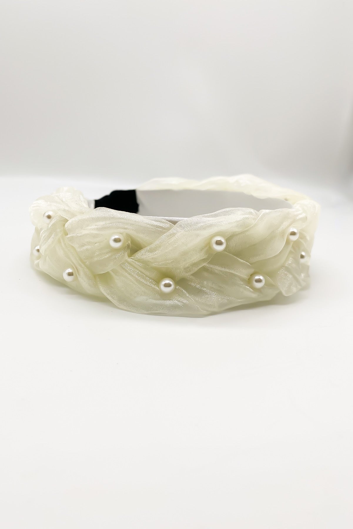 SKYE San Francisco Shop Chic Modern Elegant Classy Women Jewelry French Parisian Minimalist Bexley Organza Pearl Headband 4