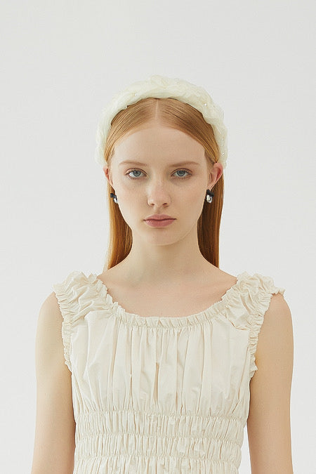 SKYE San Francisco Shop Chic Modern Elegant Classy Women Jewelry French Parisian Minimalist Bexley Organza Pearl Headband