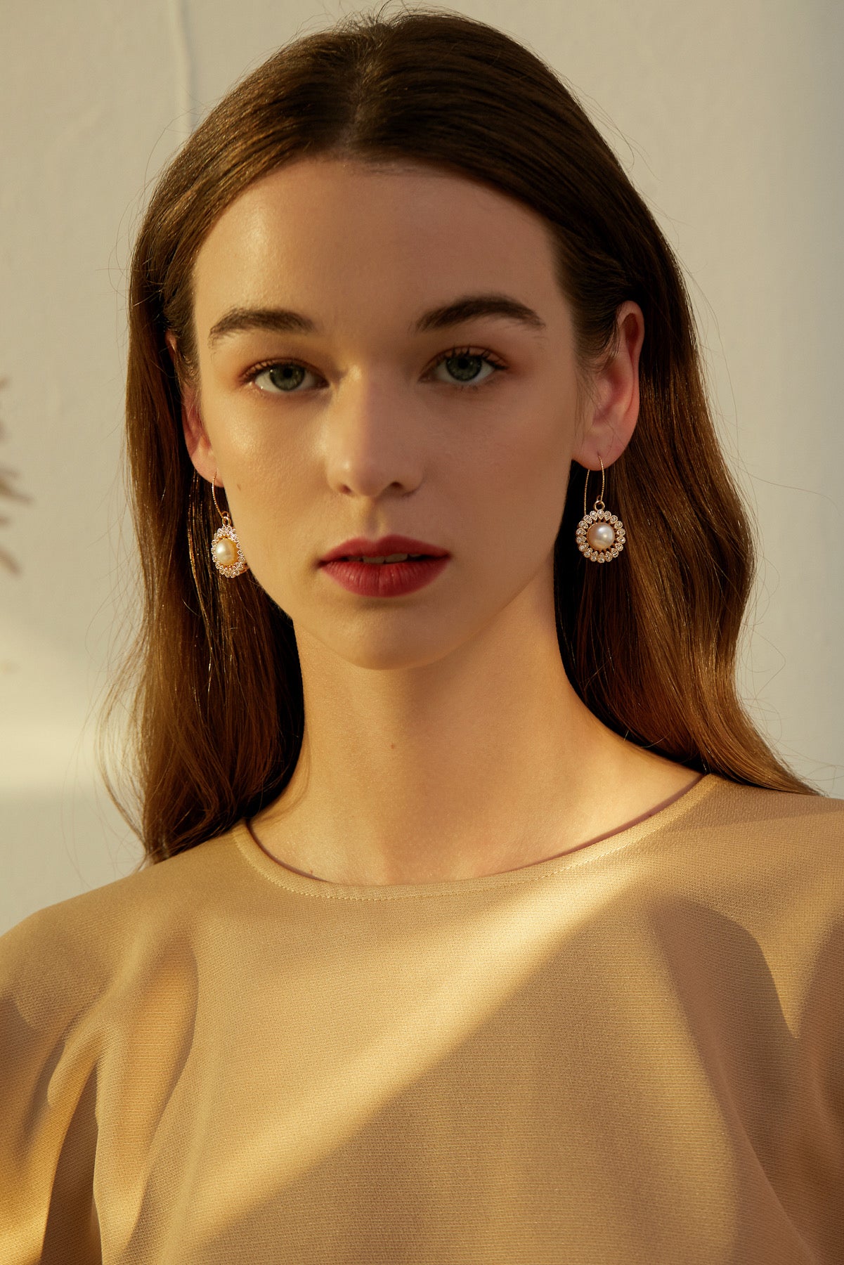 SKYE San Francisco Shop Chic Modern Elegant Classy Women Jewelry French Parisian Minimalist Chantilly Crystal Pearl Drop Earrings 9