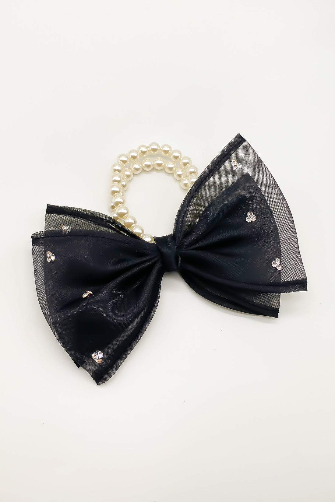 SKYE San Francisco Shop Chic Modern Elegant Classy Women Jewelry French Parisian Minimalist Lisette Organza Bow Pearl Hair Tie 2