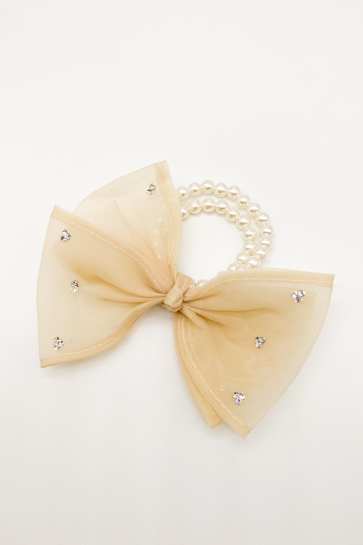 SKYE San Francisco Shop Chic Modern Elegant Classy Women Jewelry French Parisian Minimalist Lisette Organza Bow Pearl Hair Tie 4