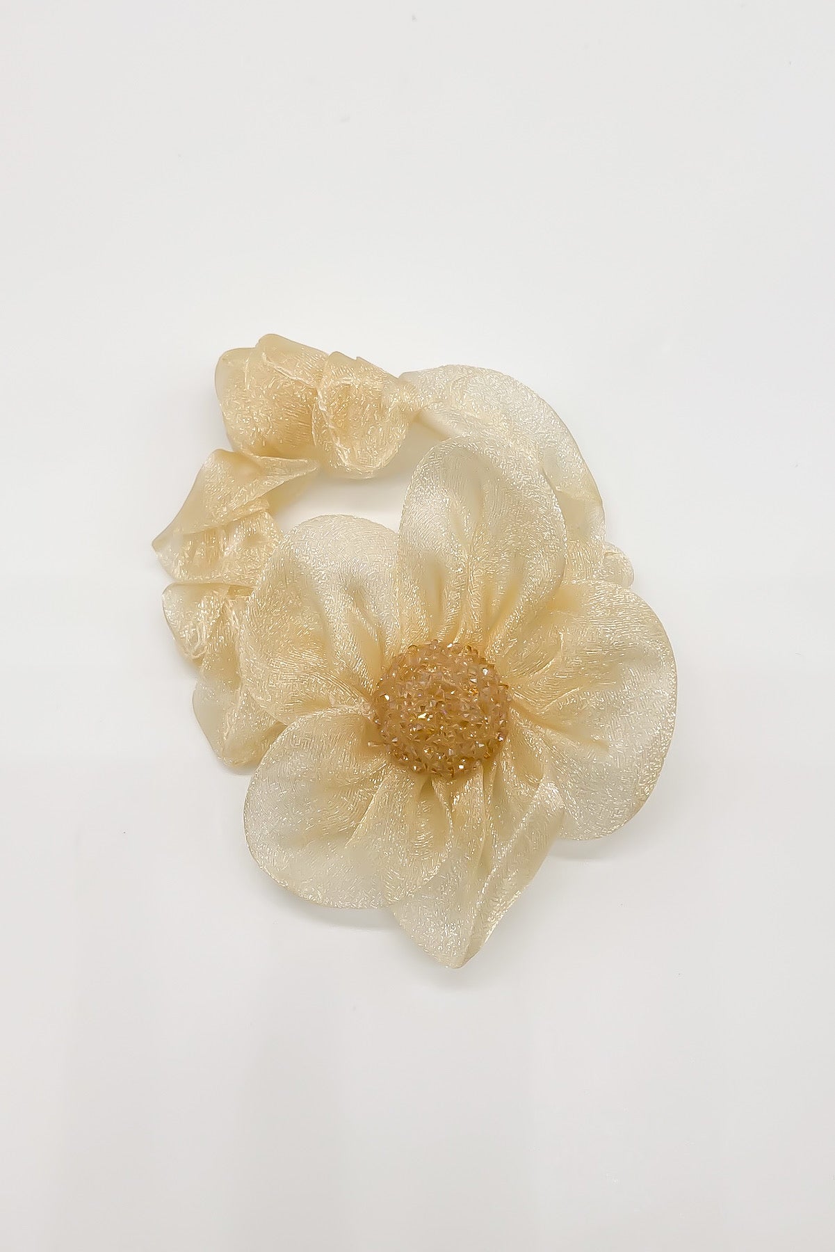 SKYE San Francisco Shop Chic Modern Elegant Classy Women Jewelry French Parisian Minimalist Salma Organza Flower Scrunchie 4