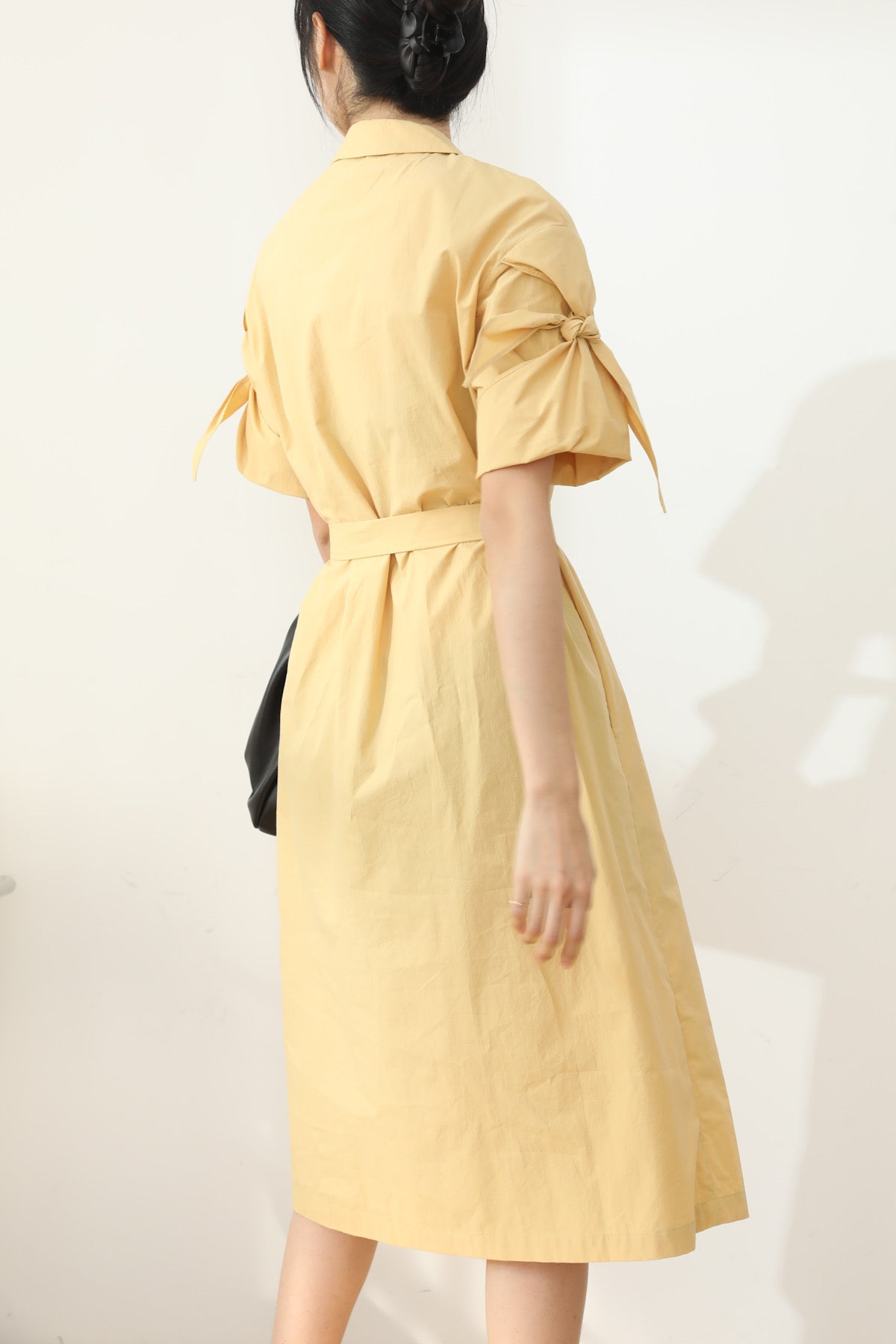 SKYE San Francisco Shop SF Chic Modern Elegant Classy Women Clothing French Parisian Minimalist Fashion Charlotte Belted Shirt Dress 6