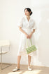 SKYE San Francisco Shop SF Chic Modern Elegant Classy Women Clothing French Parisian Minimalist Fashion Charlotte Belted Shirt Dress white 5
