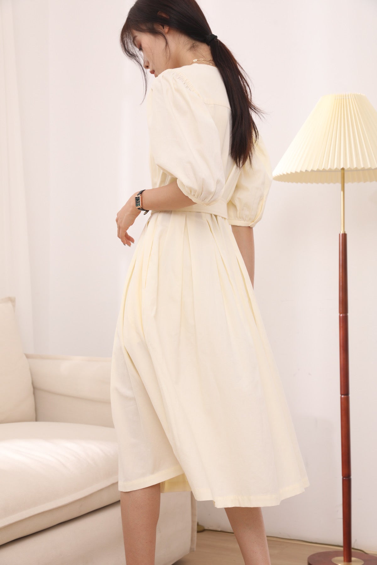 SKYE San Francisco Shop SF Chic Modern Elegant Classy Women Clothing French Parisian Minimalist Fashion Isabella Belted Dress 5