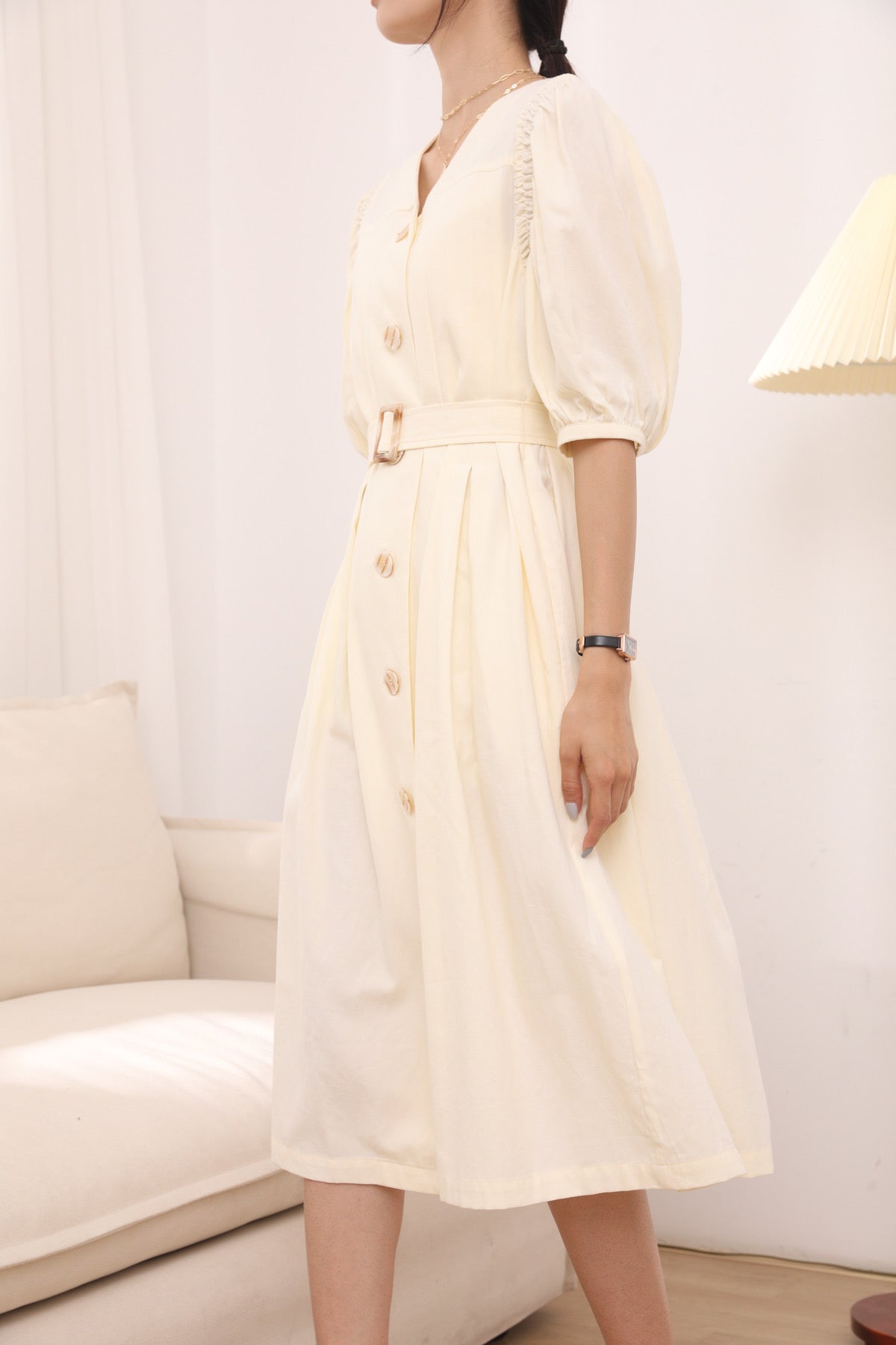 SKYE San Francisco Shop SF Chic Modern Elegant Classy Women Clothing French Parisian Minimalist Fashion Isabella Belted Dress 6