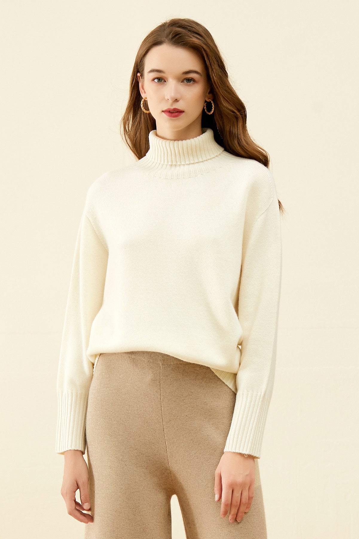 High Neck Elegant Turtleneck Chantae Turtleneck Merino Wool