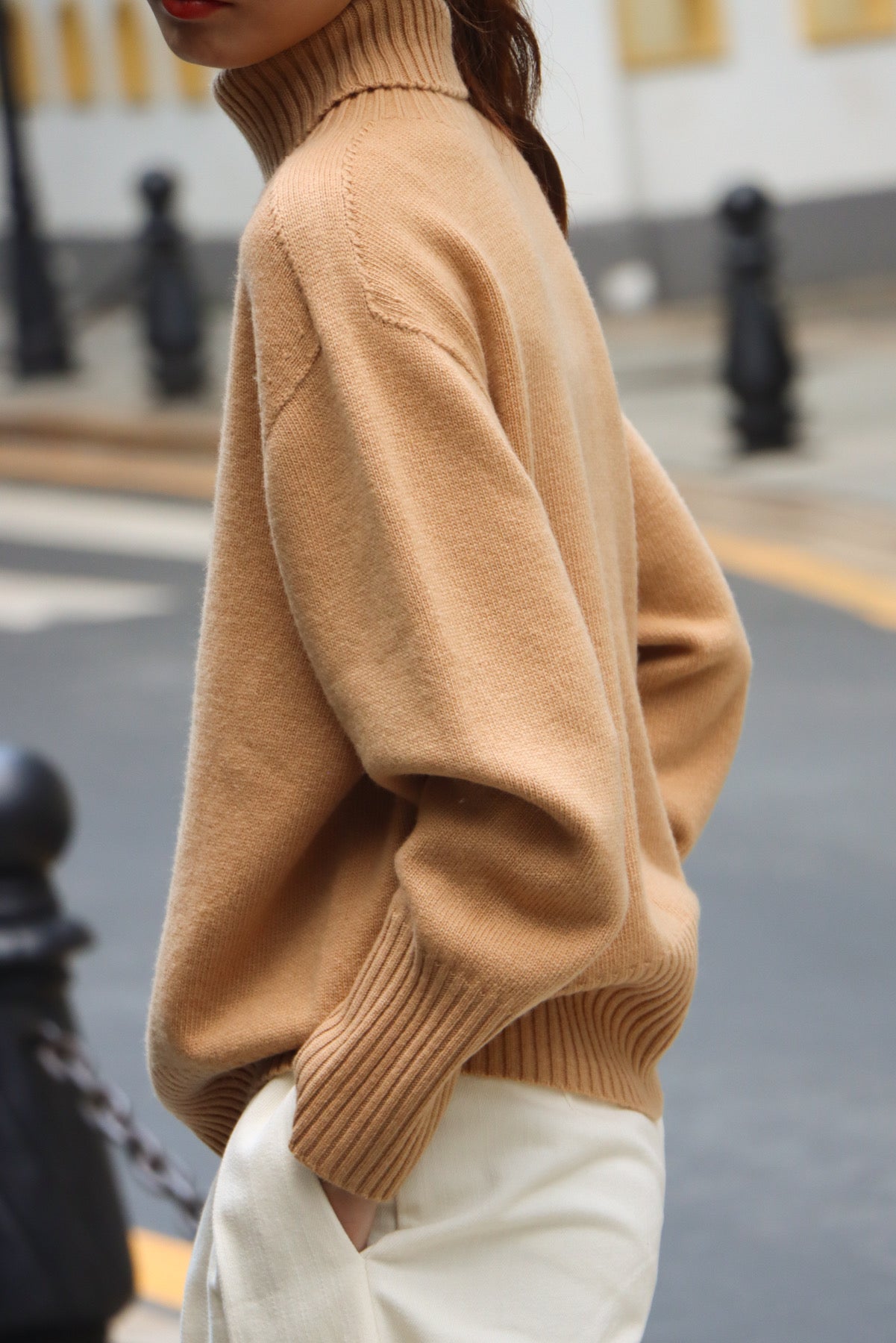 SKYE San Francisco Shop SF Chic Modern Elegant Classy Women Clothing French Parisian Minimalist Fashion Style Chantae Turtleneck Merino Wool Sweater