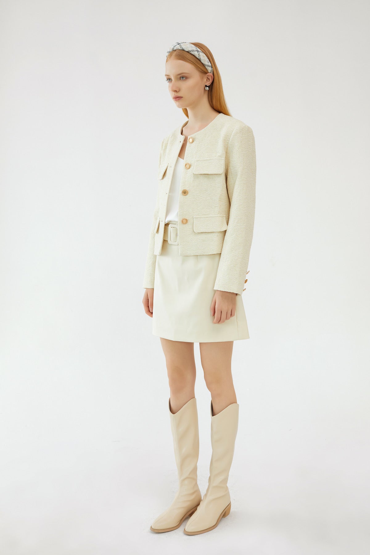 SKYE San Francisco Shop SF Chic Modern Elegant Classy Women Clothing French Parisian Minimalist Fashion Style Clarette Tweed Jacket 4