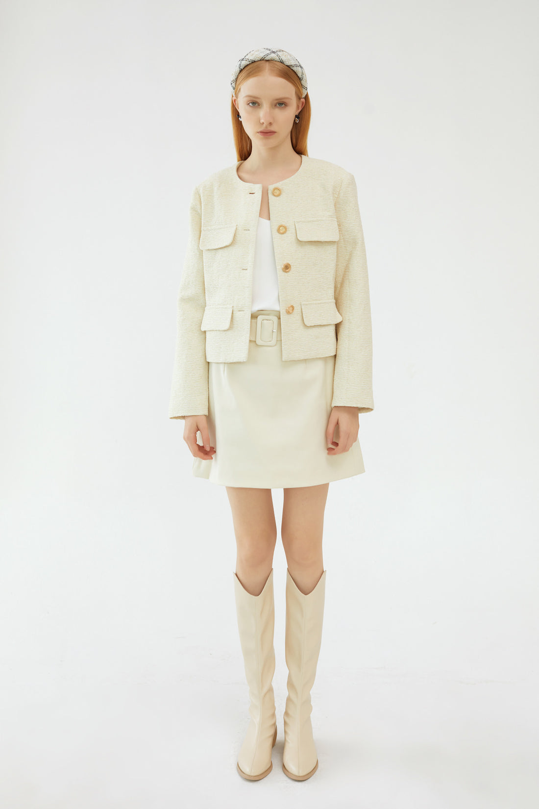 SKYE San Francisco Shop SF Chic Modern Elegant Classy Women Clothing French Parisian Minimalist Fashion Style Clarette Tweed Jacket
