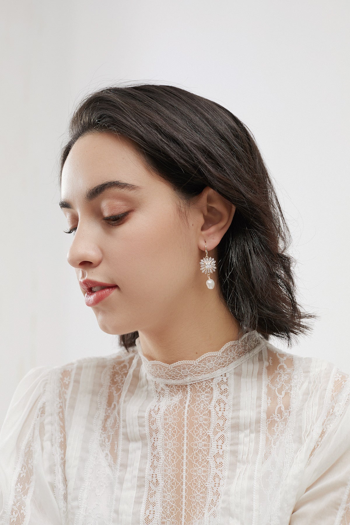 SKYE San Francisco Shop SF Chic Modern Elegant Classy Women Jewelry French Parisian Minimalist 18K Gold Pearl Earrings New arrivals