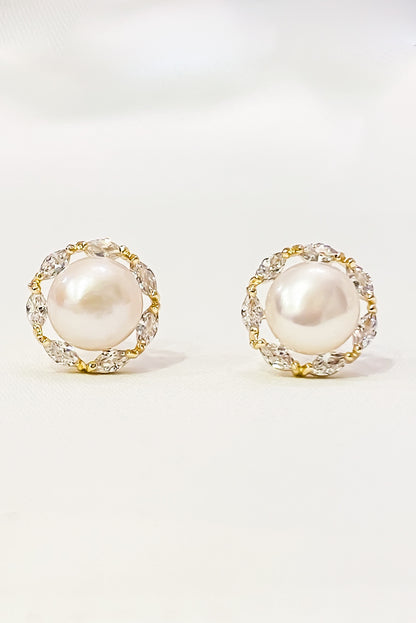 SKYE San Francisco Shop SF Chic Modern Elegant Classy Women Jewelry French Parisian Minimalist Cosette 18K Gold Pearl Earrings 3
