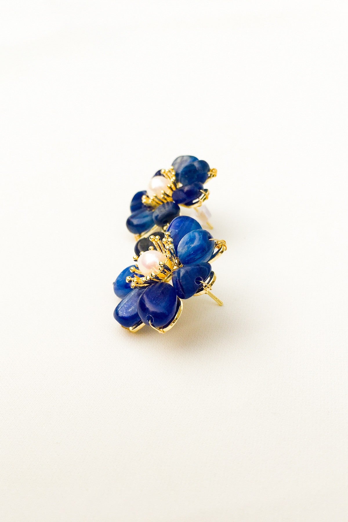 SKYE San Francisco Shop SF Chic Modern Elegant Classy Women Jewelry French Parisian Minimalist Fadia 18K Gold Kyanite Earrings 5