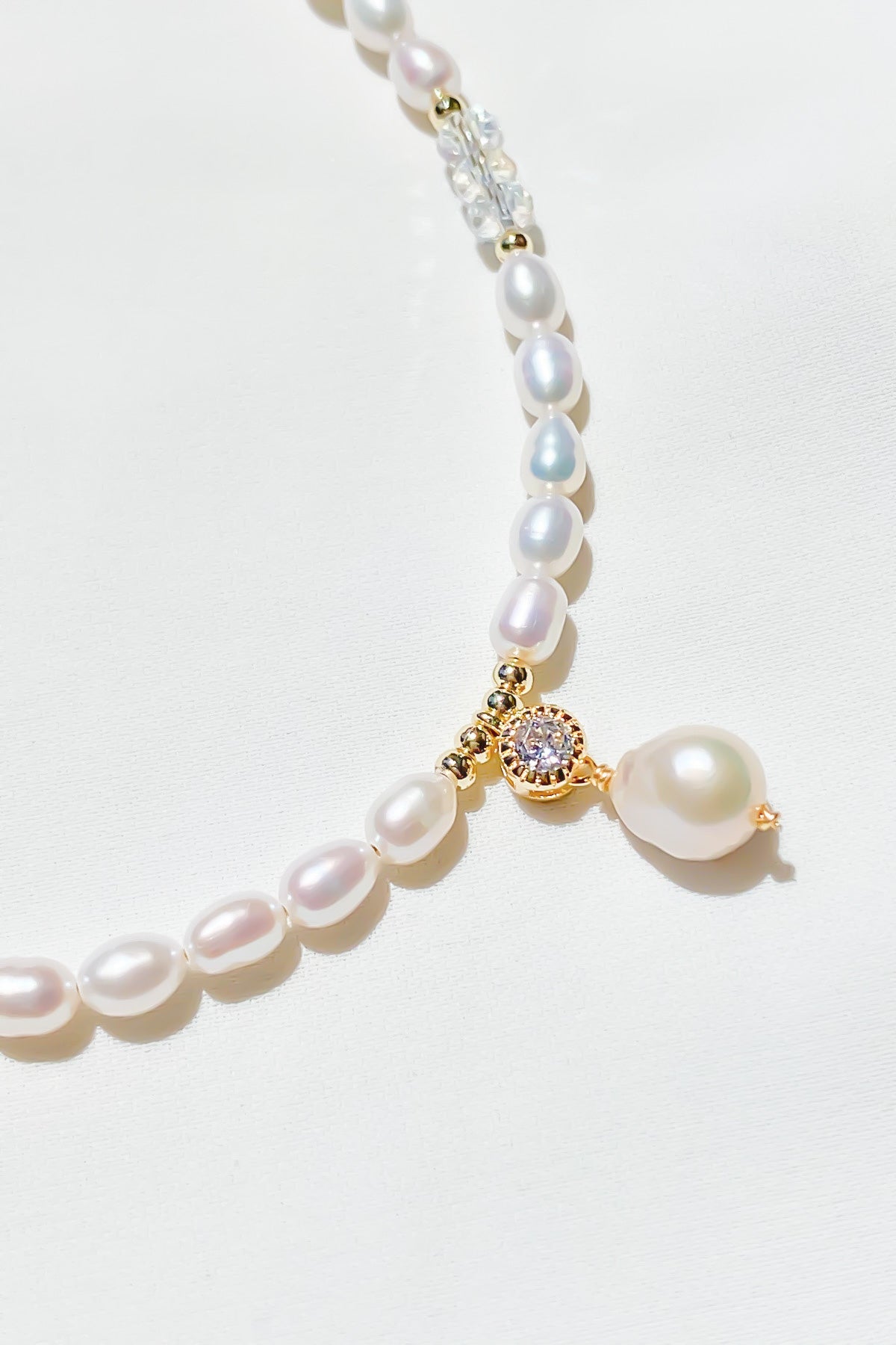 SKYE San Francisco Shop SF Chic Modern Elegant Classy Women Jewelry French Parisian Minimalist Lena Crystal Pearl Chocker Necklace 4