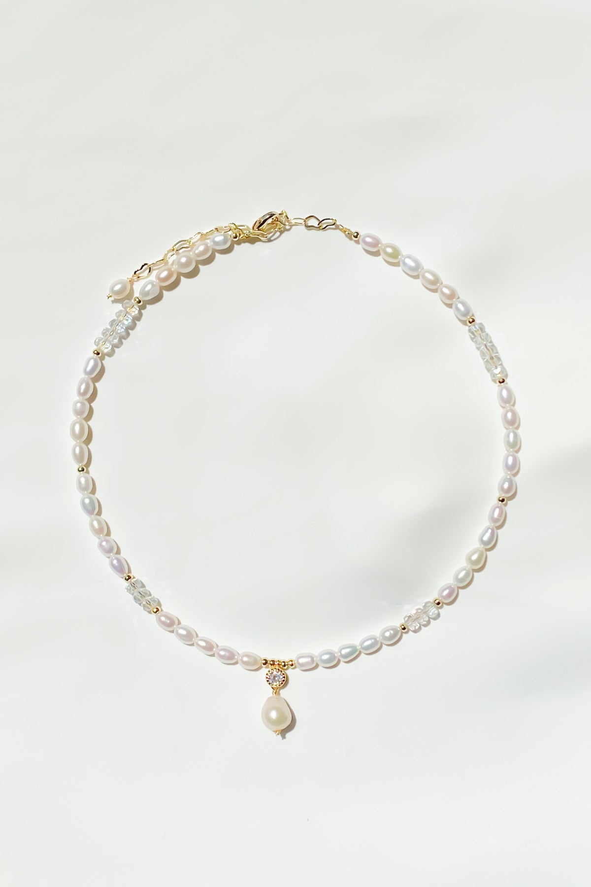 SKYE San Francisco Shop SF Chic Modern Elegant Classy Women Jewelry French Parisian Minimalist Lena Crystal Pearl Chocker Necklace 5