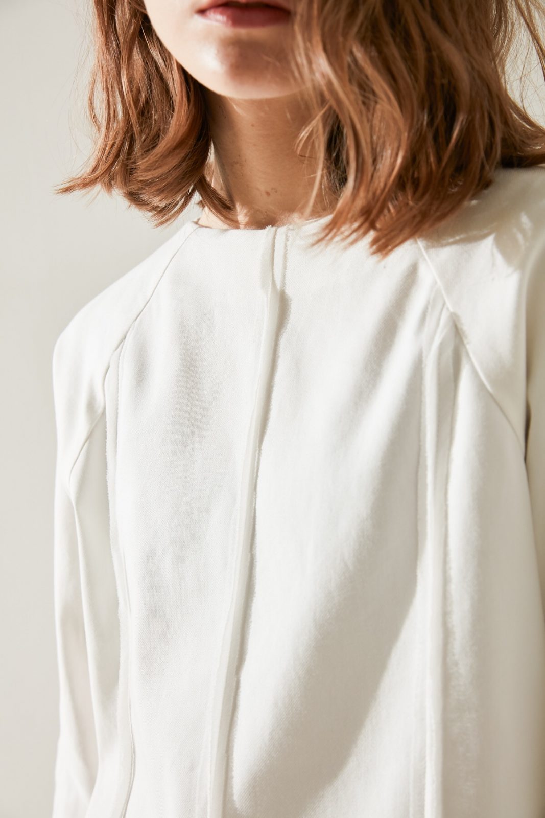 SKYE minimalist women clothing fashion Kate Chiffon Blouse Top white 4