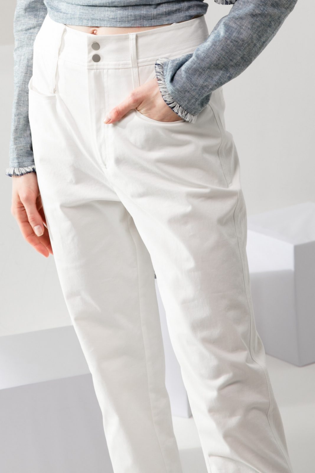 SKYE modern minimalist women clothing fashion Elise Pants white 2