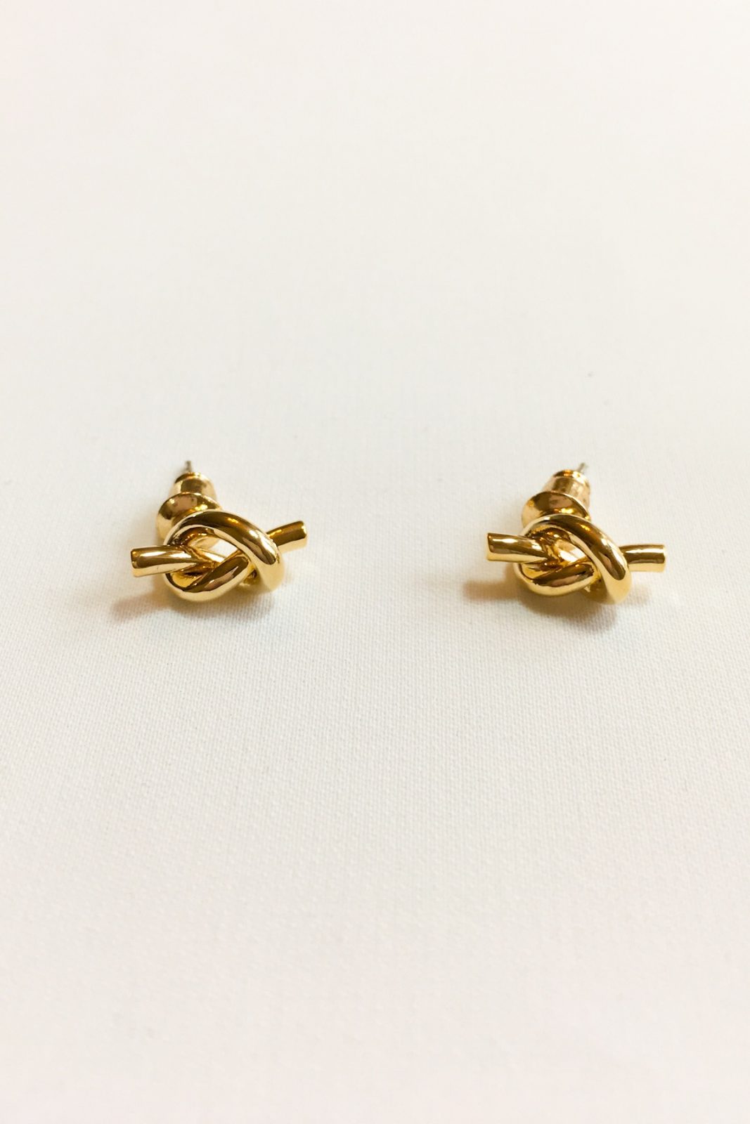 SKYE modern minimalist women fashion accessories Noe 18K Gold Knot Earrings 3