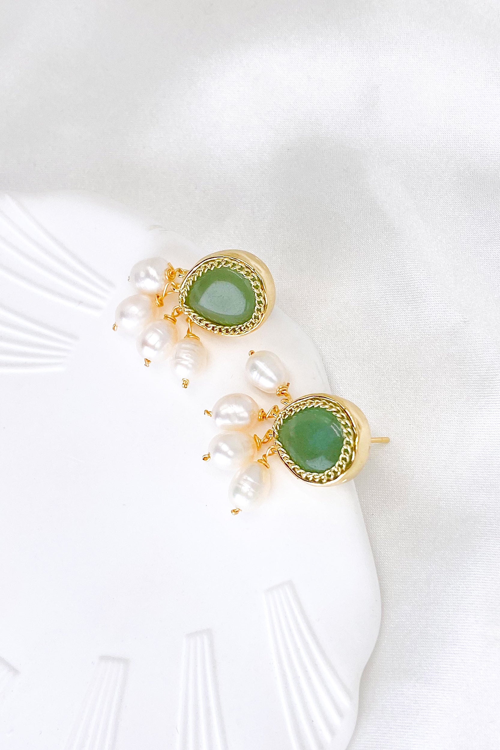 Kirstin Jade Freshwater Pearl Drop Earrings