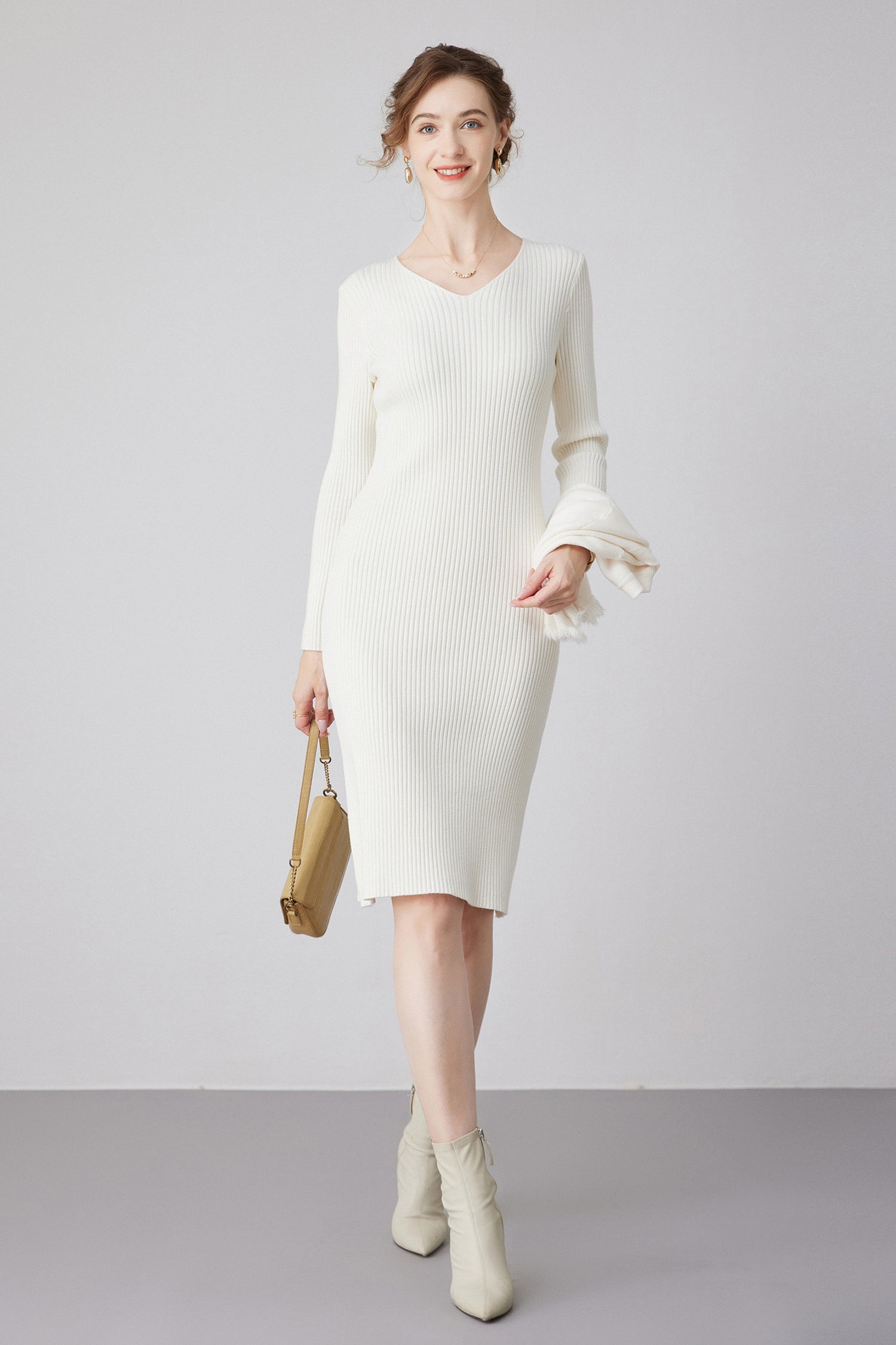 SKYE | Talulla Cape Ribbed Knit Dress | Quiet Luxury Capsule Wardrobe SKYE | Talulla Cape Ribbed Knit Dress | Quiet Luxury Capsule Wardrobe