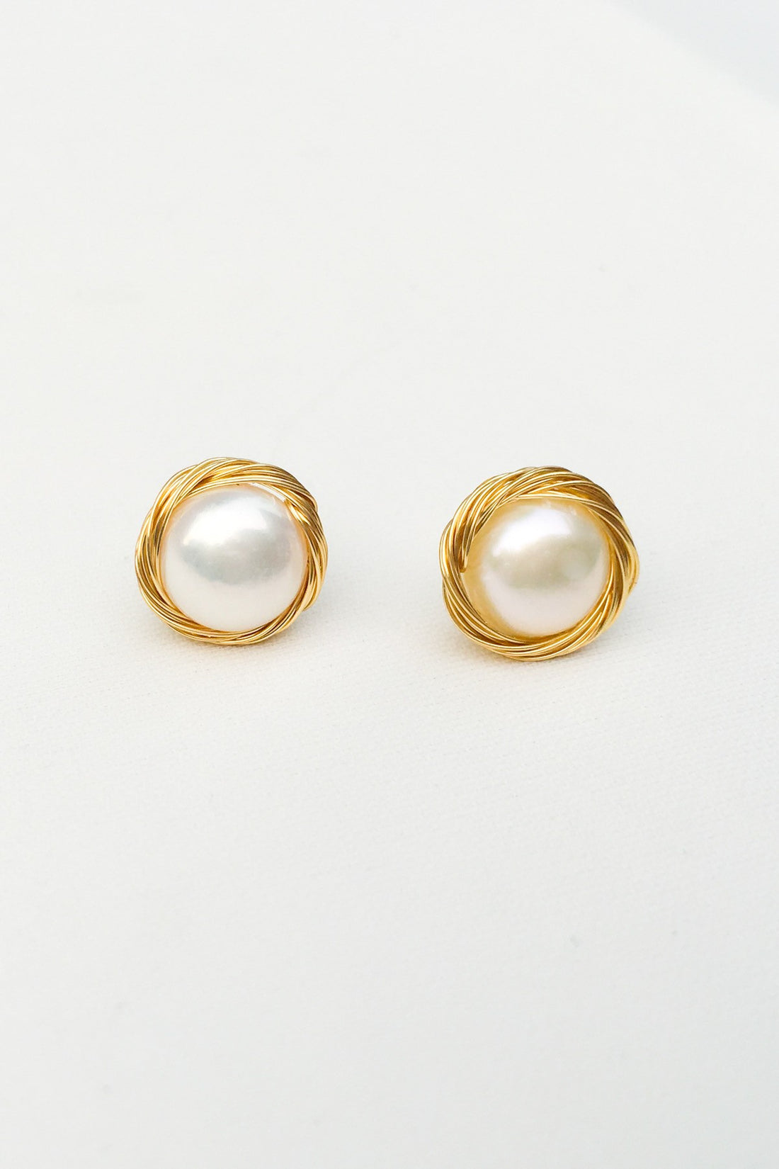 SKYE San Francisco SF shop ethical sustainable modern minimalist luxury women jewelry 2020 Aadi 18K Gold Freshwater Pearl Earrings