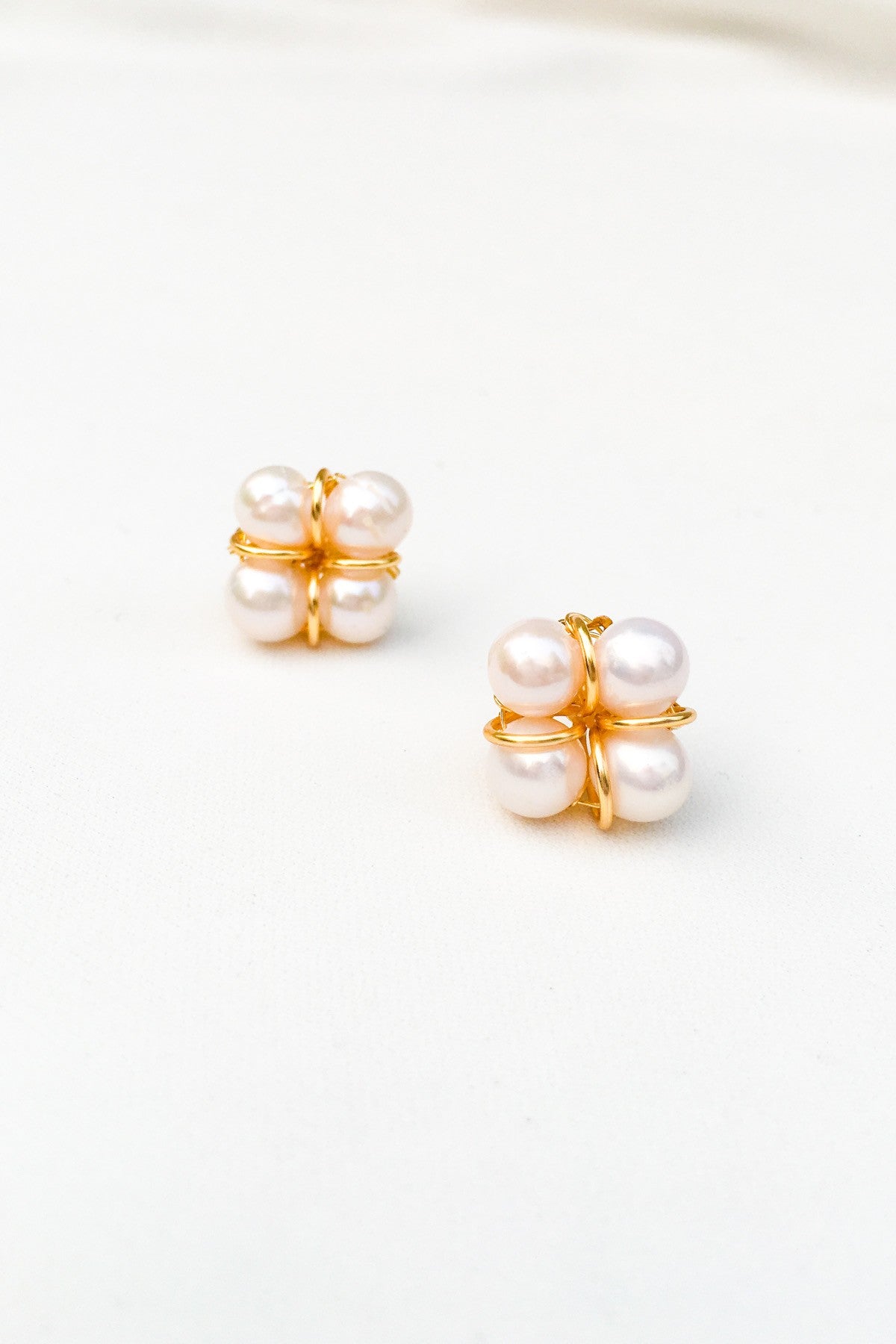 SKYE San Francisco SF shop ethical sustainable modern minimalist chic luxury women jewelry Taia 18K Gold Freshwater Pearl Earrings