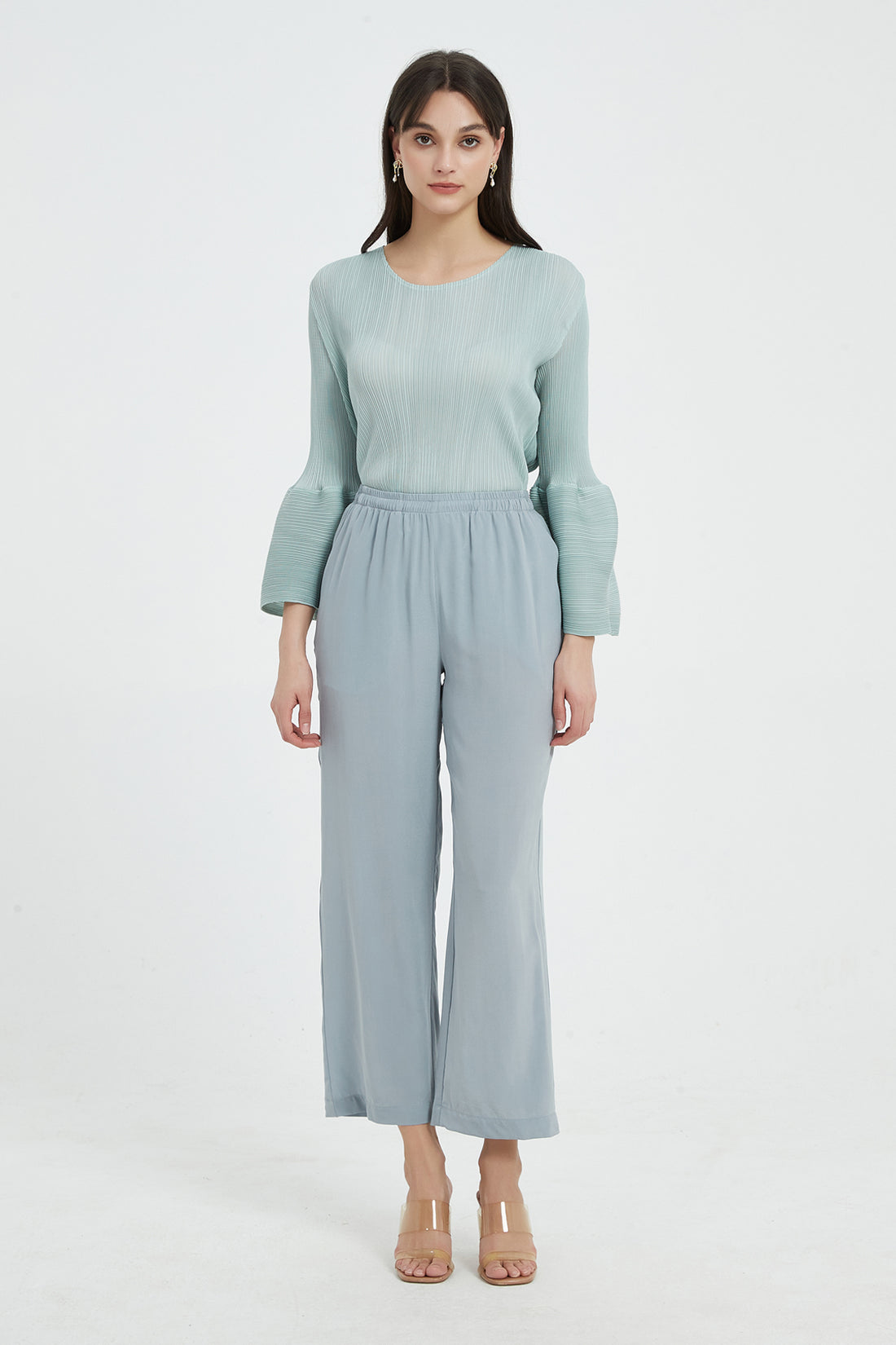 SKYE 3fourth sleeve top Light green4