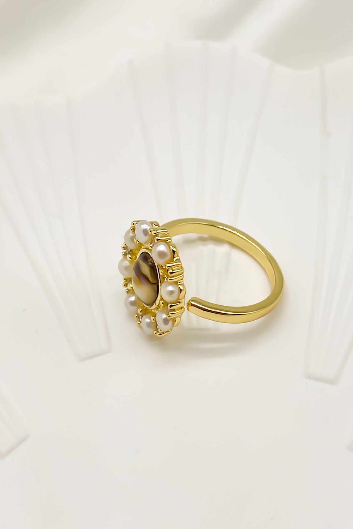 SKYE Eve Abalone Pearl Adjustable Ring