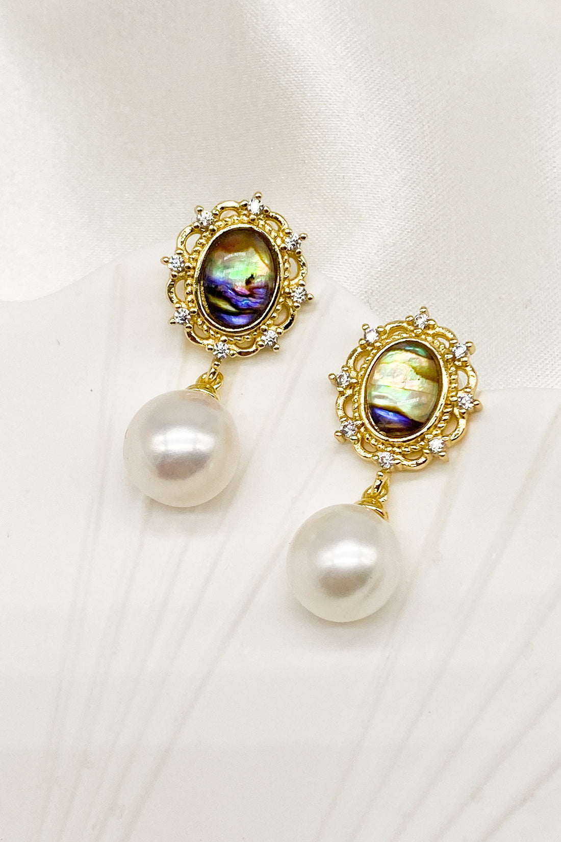 SKYE Evelyn Abalone Pearl Drop Earrings 8