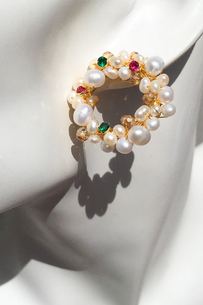 SKYE San Francisco SF California shop ethical sustainable modern chic designer women jewelry Oleana 18K Gold Freshwater Pearl Earrings 5