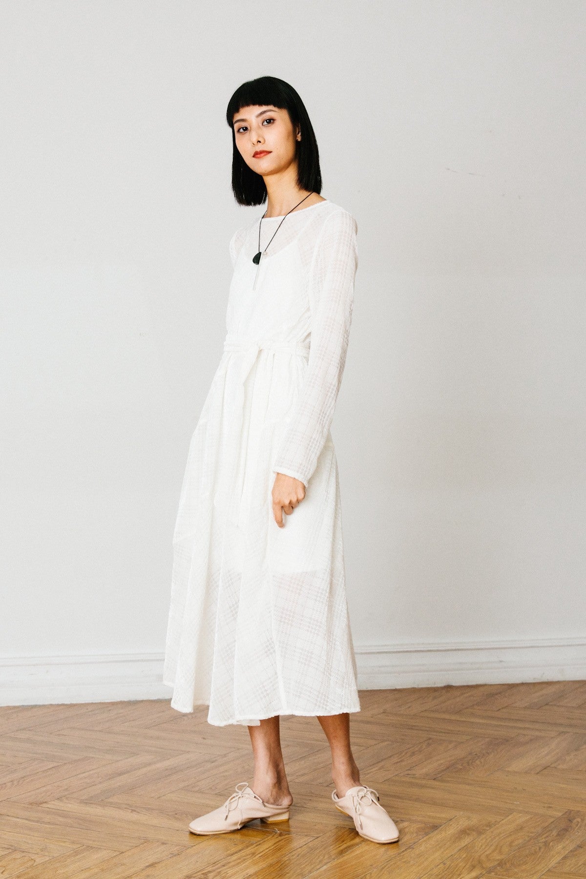 SKYE San Francisco SF California shop ethical sustainable modern chic minimalist luxury clothing women fashion Dezi Dress white 6