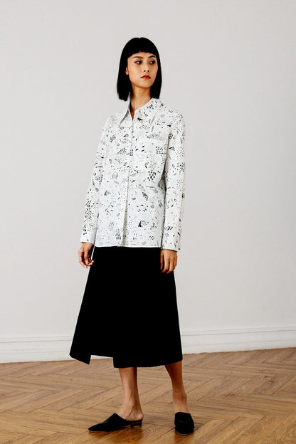 SKYE San Francisco SF California shop ethical sustainable modern chic minimalist luxury clothing women fashion Remi Shirt 1