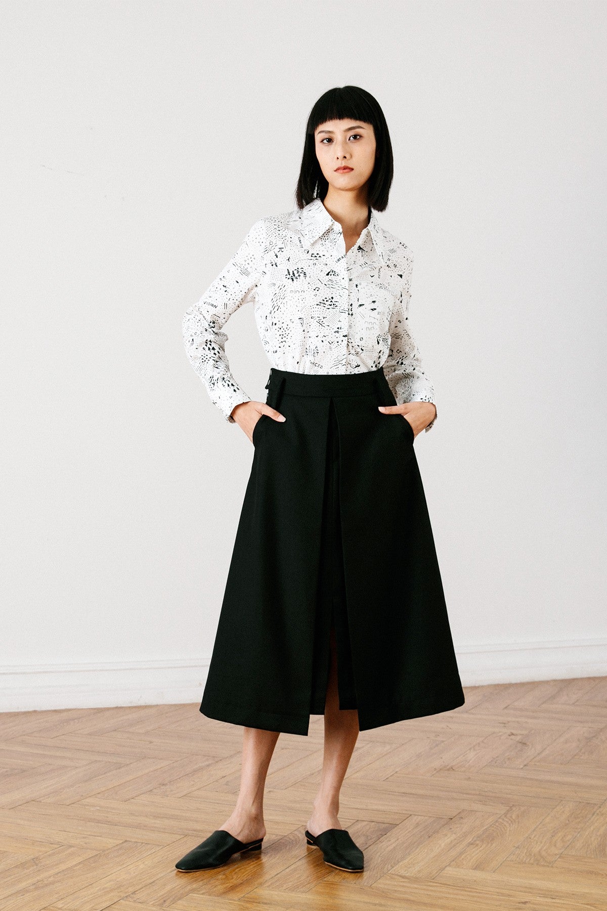 SKYE San Francisco SF California shop ethical sustainable modern chic minimalist luxury clothing women fashion Remi Shirt 6